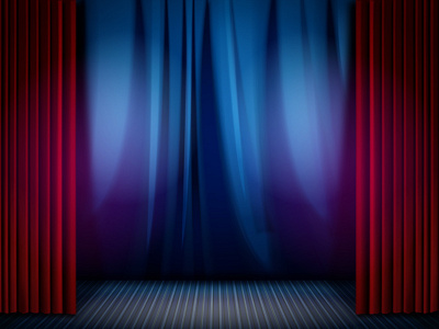 Theatre icons illustration objects vector web elements