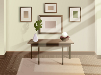 room illustration vector