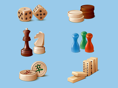 Miscellaneous Wood Board Game