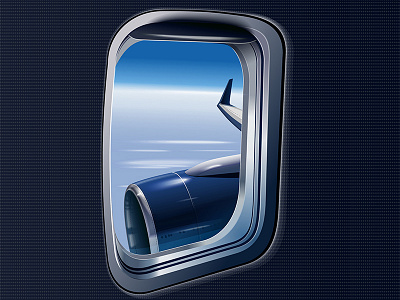 View From The Plane Window air background illustration plane vector