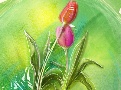 Detail For Illustration Spring Flowers illustration spring