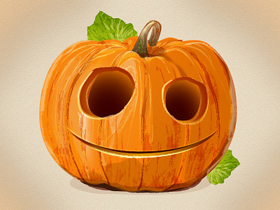 Pumpkin halloween icon illustration oktober pumpkin vector