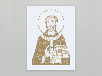 Anglican Saints Series anglican anglican saints augustine branding christian church engraving illustration lineart logo portraits saints vintage