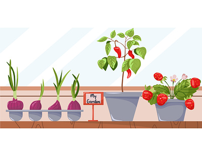 Balcony garden agriculture balcony biological container food garden tools growing healthy home grown organic food organic onion pepper pepper in a pot plant strawberry urban gardening vegetarian windowsill