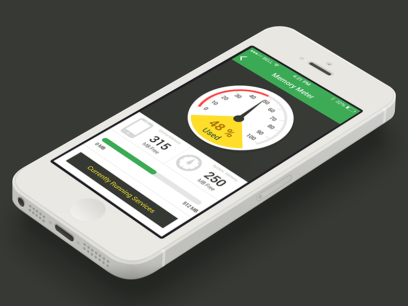 Memory Meter Free PSD, by Creative Boxx™ on Dribbble