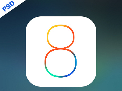 IOS 8 Official Logo... free freebies ios ios8 iphone logo psd ui ux