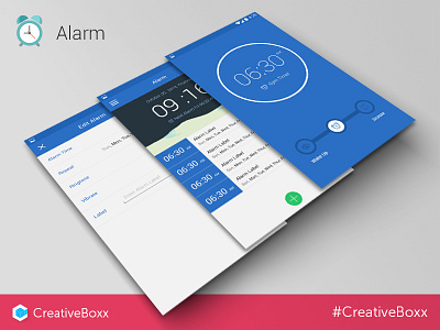 Alarm alarm android app design lolipop ui ux
