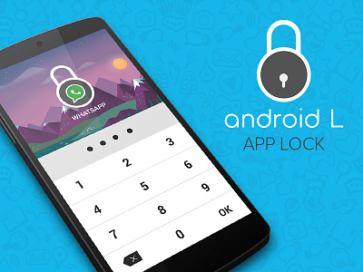 Android L Application Locker android app design l lollipop ui ux