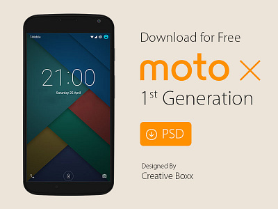Freebie - Moto X Free PSD