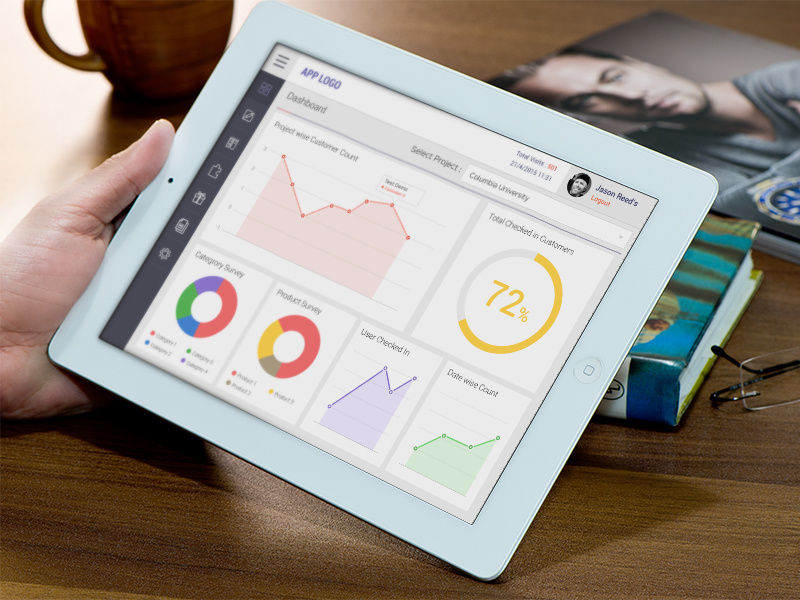 Free iPad Dashboard PSD by Creative Boxx on Dribbble