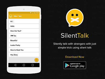 Silent Talk Android App android app creative design pixel silent talk ui ux