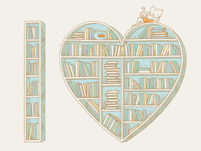 I <3 Books book bookcase books heart i heart love typography