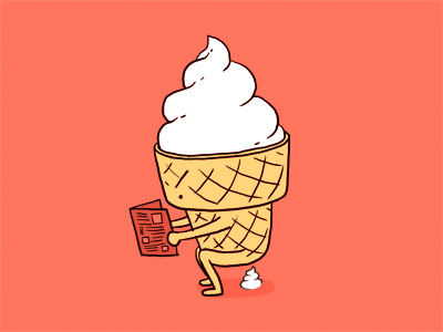 Everyone Poops illustration ilovedoodle lim heng swee print poster art humor lol ice cream poops reading cute funny