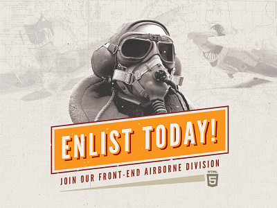 Enlist Today enlist map old pilot poster propaganda vintage wwii