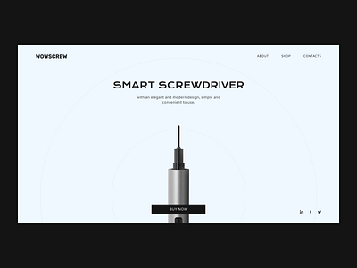 Smart Screwdriver Website colors design figma ui web