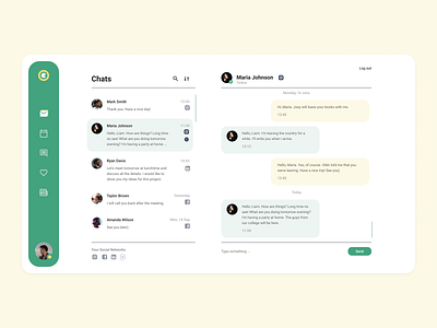 Chat screen button chat chat app colors design figma green message app messenger online social network ui ux uxdesign web yellow