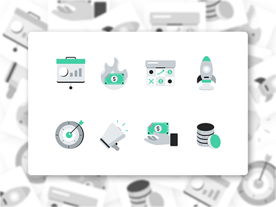 Business icon set