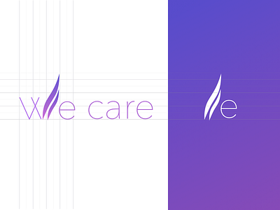 Logo work for "We Care" non-profit