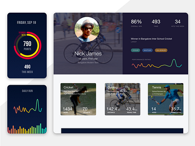 Sports Networking Dashboard