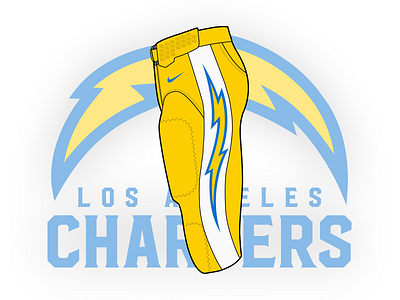 NFL LA Chargers Logo v2 by Martin Merida on Dribbble