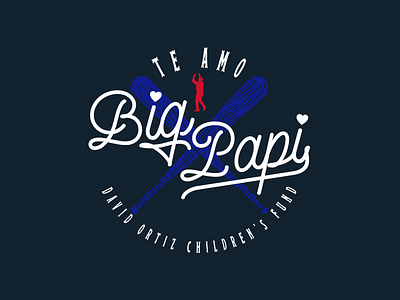 Te Amo Big Papi baseball charity david ortiz tee vintage