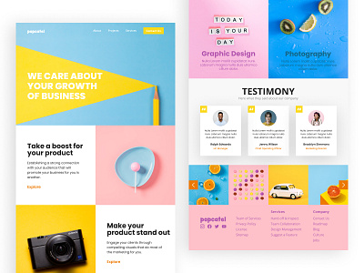 Popcatel Homepage design figma figmadesign ui ux web webdesign