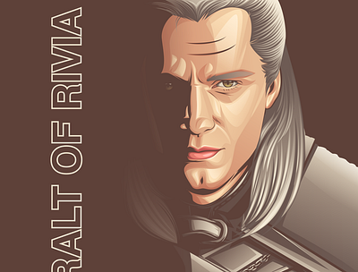 Geralt Of Rivia illustration portrait portrait illustration thewitcher vector vectorart