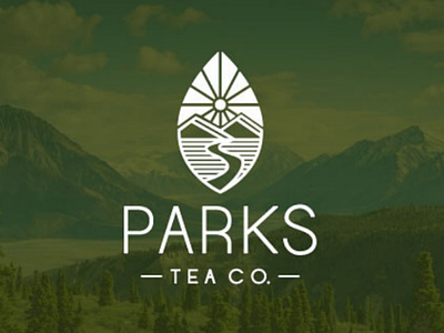 Tea company logo concept leaf nature tea