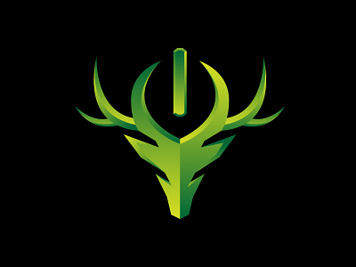 Deer Power Logo branding logo
