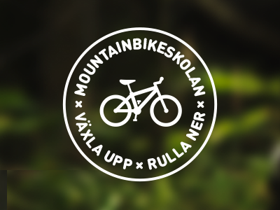 Mountainbikeskolan Logo bike identity logo logotype mountain mtb school
