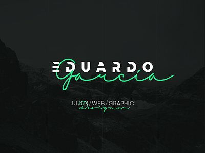 Eduardo Garcia - Personal Logo black branding design eco green logo typography vector