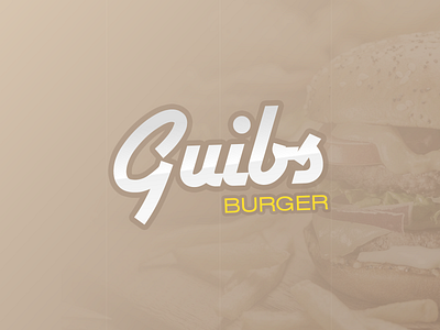 Guibs Burger - Logo Design brand design branding burger design food logo logotype