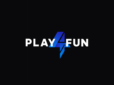 Play4Fun - Logo Design amusement brand design branding design games logo logotype