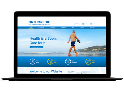 'Orthopedic' Website UI Design brand identity branding identity logo design logo designer