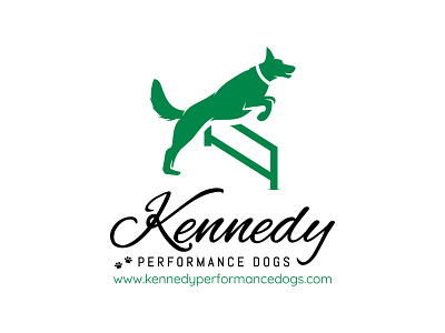 Kennedy Performance Dogs Logo Design Concept.