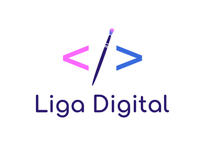 'Liga Digital' Logo Design Concept ravi verma