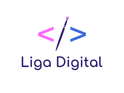 'Liga Digital' Logo Design Concept