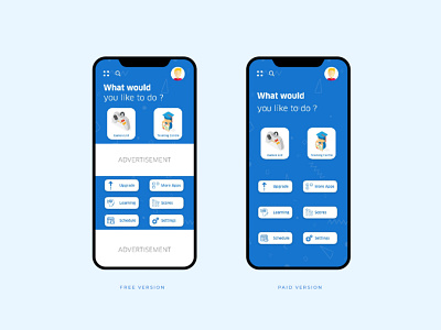 'Fun Brain Exercise' App UI app ui application ui ravi verma ui design ui designer user interface