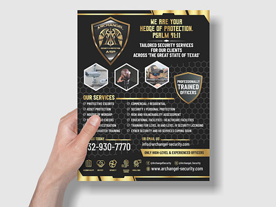 'ArchAngel Security and Protection' Flyer Design Project. ravi verma