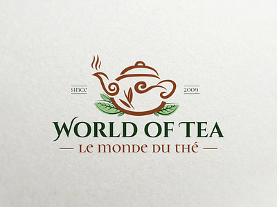 'World of Tea' Logo Design Concept ravi verma