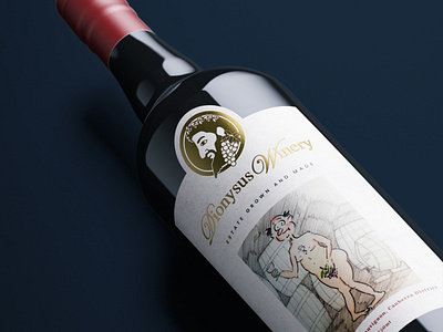 Wine Label Design Concept for 'Dionysus Winery' poster