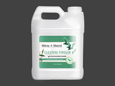 Label Design Concept for 'Cleaning Vinegar' - Eucalyptus Scent webui