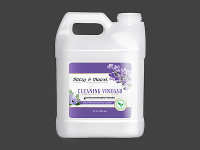 Label Design Concept for 'Cleaning Vinegar' - Levandar Scent