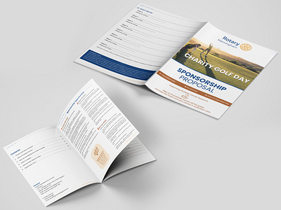 Brochure Design concept for 'Rotary Manningham' webui