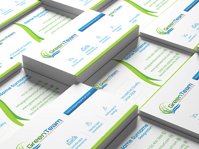 Business Card Design concept for 'GreenTeam'