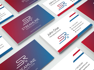 Business Card Concept for 'Streamline Renovation' webui