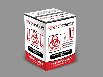 Box Packaging Concept for 'MedXWaste'