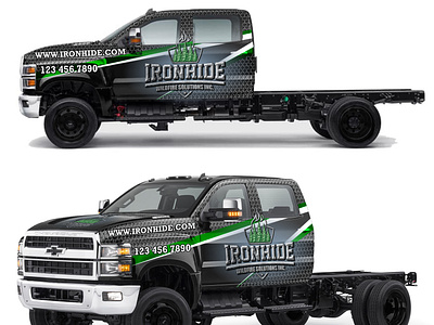 Vehicle Wrap Design Project for 'Ironhide Wildfire Solutions'