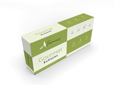Packaging Design concept for 'Gourmet Burgers'
