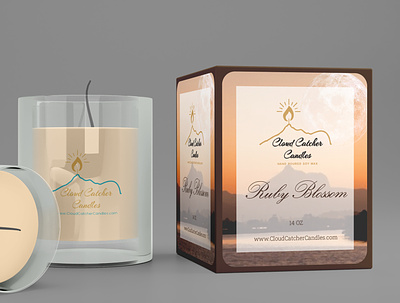 Packaging Design concept for 'Cloud Catcher Candles' vehicle wrap